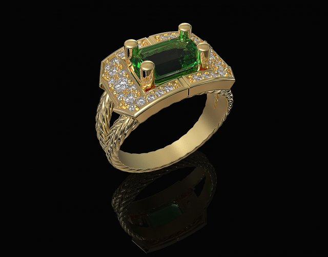 brilliant braid ring Modelo de Impressão 3D .c4d .max .obj .3ds .fbx .stl .blend 