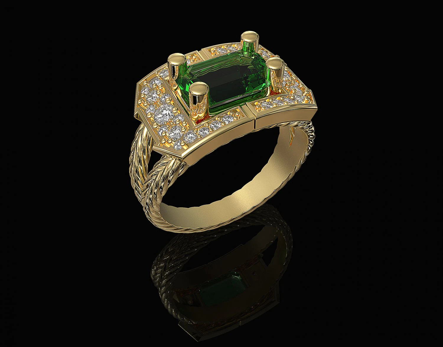 brilliant braid ring 3D Print Model .c4d .max .obj .3ds .fbx .stl .blend 