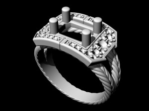brilliant braid ring Modelo de Impressão 3D
