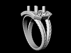 brilliant braid ring 3D Print Model