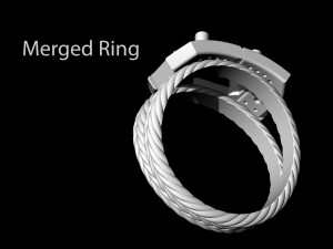 brilliant braid ring Modelo de Impressão 3D