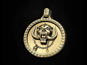 кулон з логотипом motorhead 3D Принт Модель