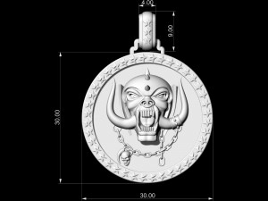 motorhead logo pendant Modèles 3D en vedette