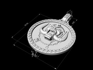 motorhead logo pendant Modèles 3D en vedette