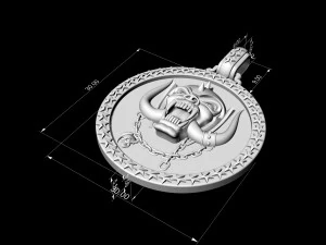 motorhead logo pendant 3D Print Model