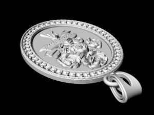 birthday bouquet of roses pendant Modelo de Impressão 3D
