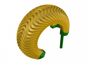 deep waves earrings 3D Принт Модель