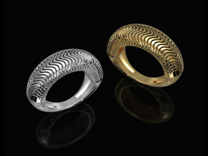 deep waves ring 3D प्रिंट मॉडल
