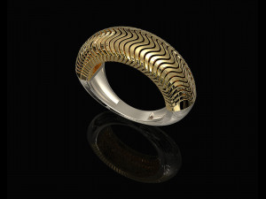 deep waves ring 3D प्रिंट मॉडल