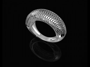 deep waves ring 3D प्रिंट मॉडल