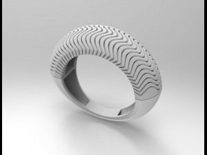 deep waves ring 3D प्रिंट मॉडल