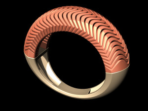 deep waves ring 3D प्रिंट मॉडल