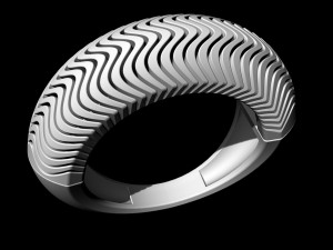 deep waves ring 3D प्रिंट मॉडल