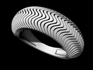 deep waves ring 3D प्रिंट मॉडल