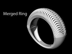 deep waves ring 3D प्रिंट मॉडल