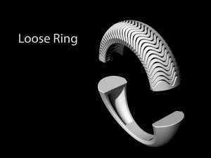 deep waves ring 3D प्रिंट मॉडल