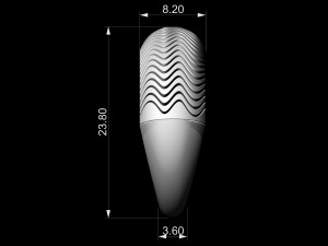 deep waves ring 3D प्रिंट मॉडल