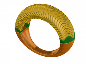 deep waves ring 3D प्रिंट मॉडल