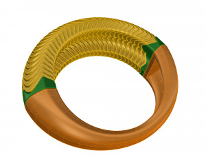 deep waves ring 3D प्रिंट मॉडल