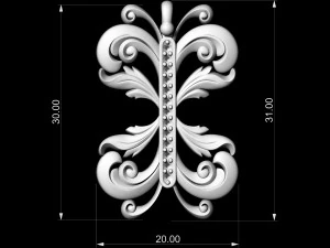 brilliant fantasy pendant 3D Print Model