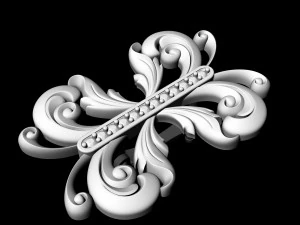 brilliant fantasy earrings 3D Print Model