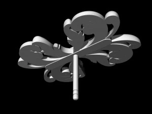 brilliant fantasy earrings 3D Print Model