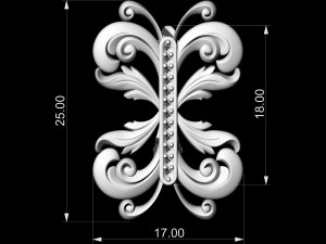 brilliant fantasy earrings 3D-Druckmodell