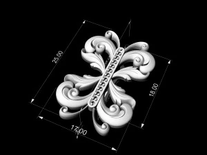 brilliant fantasy earrings 3D Print Model