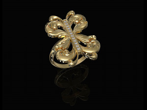 brilliant fantasy ring 3D Baskı Modeli