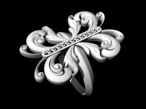 brilliant fantasy ring 3D Baskı Modeli