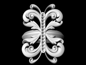 brilliant fantasy ring 3D Baskı Modeli