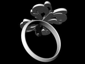 brilliant fantasy ring 3D Baskı Modeli