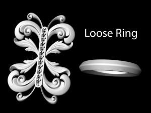 brilliant fantasy ring 3D Baskı Modeli