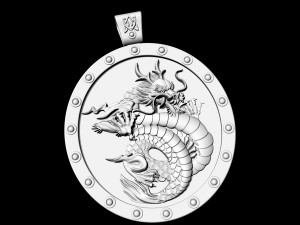 angry dragon pendant - v2 3D 打印模型