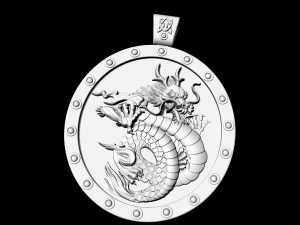 angry dragon pendant - v2 3D 打印模型