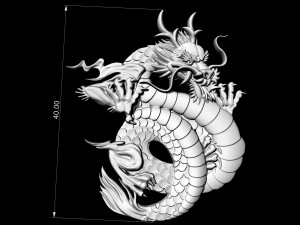 angry dragon pendant - v2 3D 打印模型