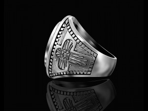 lion ring with diamond Modelo de Impressão 3D