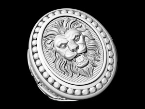 lion ring with diamond Modelo de Impressão 3D