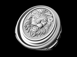 lion ring with diamond Modelo de Impressão 3D