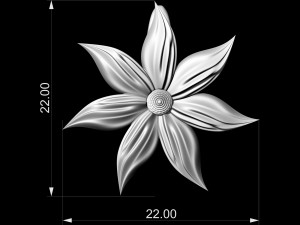 flower with long leaves earrings 3D Принт Модель
