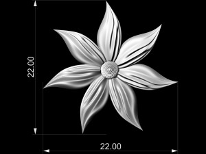 flower with long leaves earrings 3D Принт Модель