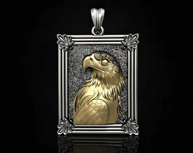proud eagle pendant Model Cetak 3D .c4d .max .obj .3ds .fbx .stl .blend 