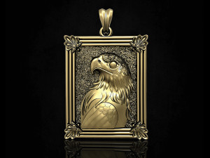 proud eagle pendant Model Cetak 3D