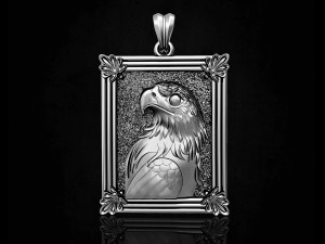 proud eagle pendant Model Cetak 3D