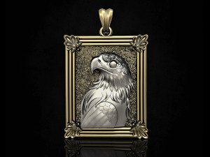 proud eagle pendant Model Cetak 3D