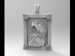proud eagle pendant Model Cetak 3D