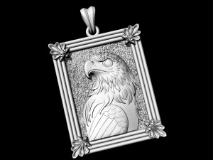proud eagle pendant Model Cetak 3D