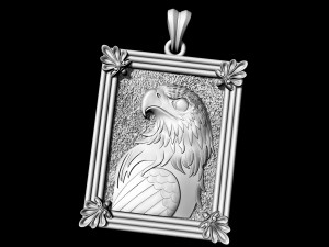 proud eagle pendant Model Cetak 3D