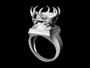 skulls from the hell-ring 3D Print Model