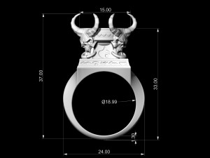skulls from the hell-ring 3D Print Model